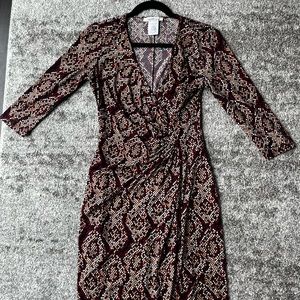 Laundry by Design Multicolor Wrap Dress (Size 4)
